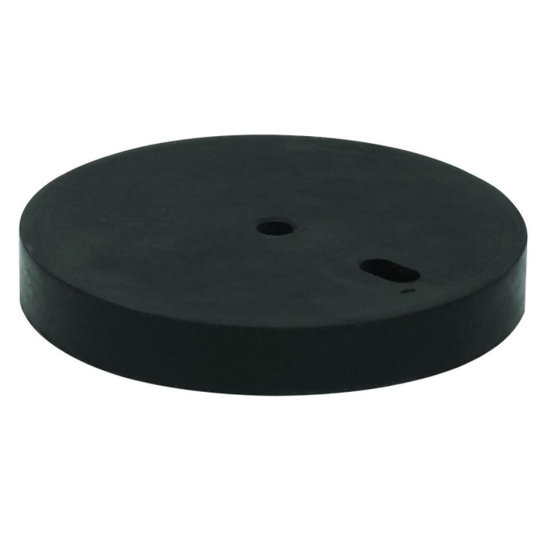 Deurstop verhoger 12 mm rubber zwart
