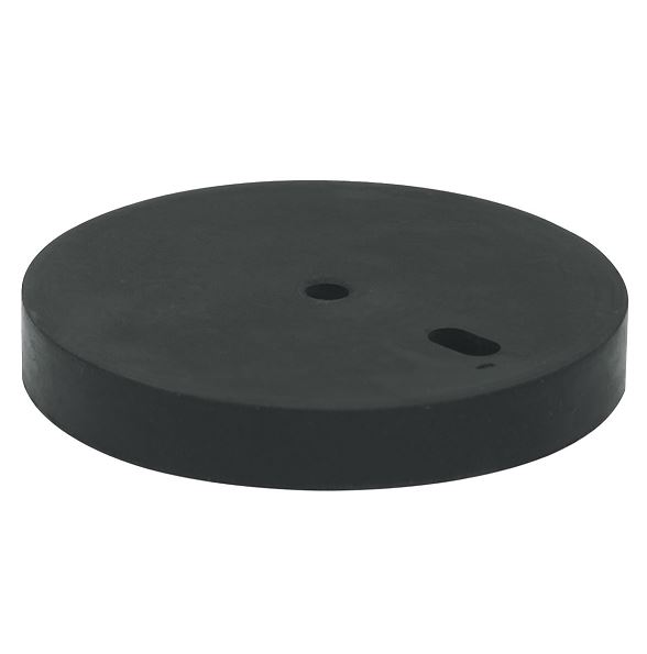 Deurstop verhoger 10 mm rubber zwart