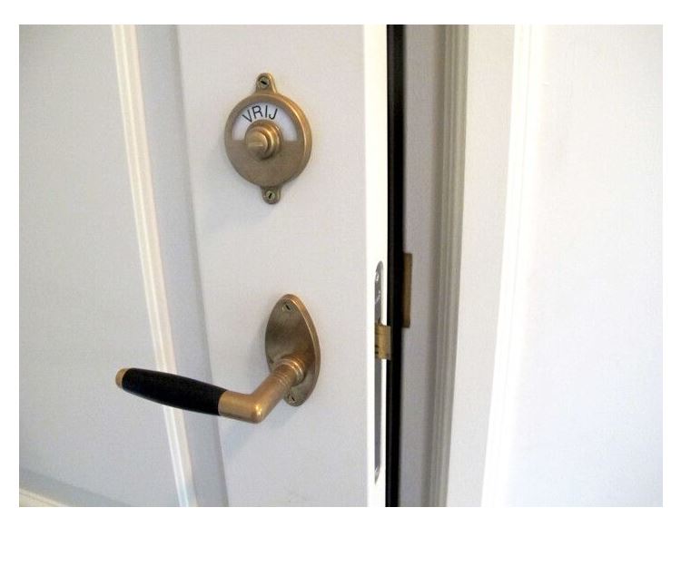 Deurklink op rozet Ton ebben/elips messing antiek - Afbeelding 3