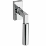 Draaikiepgarnituur Bauhaus glans chroom