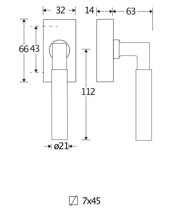 Draaikiepgarnituur Bauhaus mat nikkel ongelakt