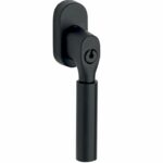 SKG2 Draaikiepgarnituur afsluitbaar Bauhaus/ovaal mat zwart