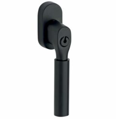 SKG2 Draaikiepgarnituur afsluitbaar Bauhaus/ovaal mat zwart