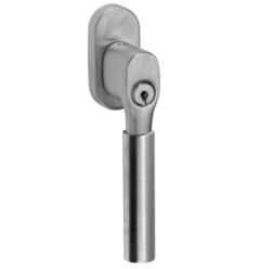 SKG2 Draaikiepgarnituur afsluitbaar Bauhaus/ovaal mat nikkel ongelakt