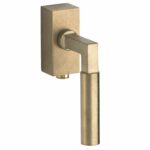 SKG2 Draaikiepgarnituur afsluitbaar Bauhaus messing antiek