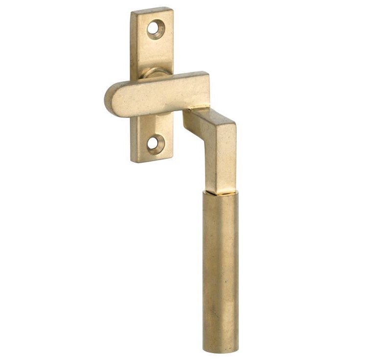 Raamboom Met Sluitplaat Rechts Bauhaus messing antiek