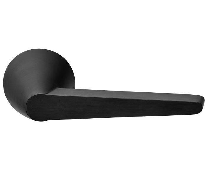 Deurkruk CONE OH100 op rozet PVD mat zwart