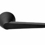 Gatdeel Rechts Deurkruk CONE OH100 op rozet PVD mat zwart