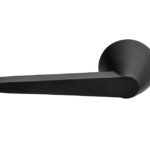 Gatdeel Links Deurkruk CONE OH100 op rozet PVD mat zwart