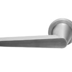 Gatdeel Links Deurkruk CONE OH101 op rozet mat rvs