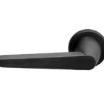 Gatdeel Links Deurkruk CONE OH101 op rozet PVD mat zwart