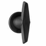 Voordeurknop vast CONE OH200V PVD mat zwart