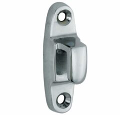 Sluithaak tbv raamboom ovaal glans chroom