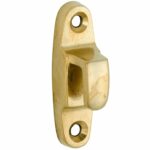 Sluithaak tbv raamboom ovaal messing antiek