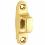 Sluithaak tbv raamboom ovaal messing gelakt