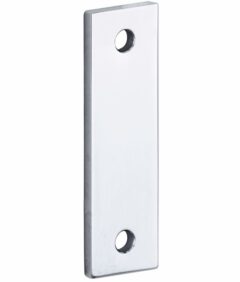 Vulplaat tbv raamsluiting 3 mm rechthoekig glans chroom