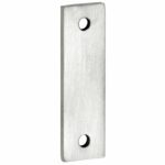 Vulplaat tbv raamsluiting 3 mm rechthoekig mat nikkel ongelakt