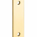 Vulplaat tbv raamsluiting 3 mm rechthoekig messing ongelakt