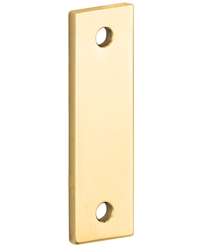 Vulplaat tbv raamsluiting 3 mm rechthoekig messing ongelakt