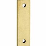 Vulplaat tbv raamsluiting 3 mm rechthoekig messing antiek