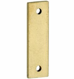 Vulplaat tbv raamsluiting 3 mm rechthoekig messing antiek