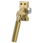 SKG Raamsluiting Met Sluitplaat Links Bauhaus messing antiek