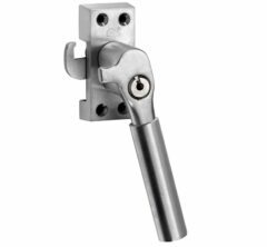 SKG Raamsluiting Met Sluitplaat Rechts Bauhaus mat nikkel ongelakt