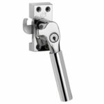 SKG Raamsluiting Met Sluitplaat Rechts Bauhaus glans nikkel