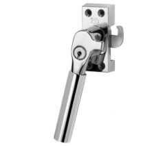 SKG Raamsluiting Met Sluitplaat Links Bauhaus glans nikkel