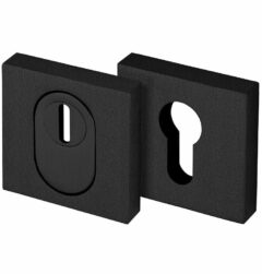 SKG3 Quattro veiligheidsrozet vierkant met kerntrekbeveiliging zwart