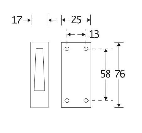 SKG Sluitkom tbv raamsluiting links mat zwart
