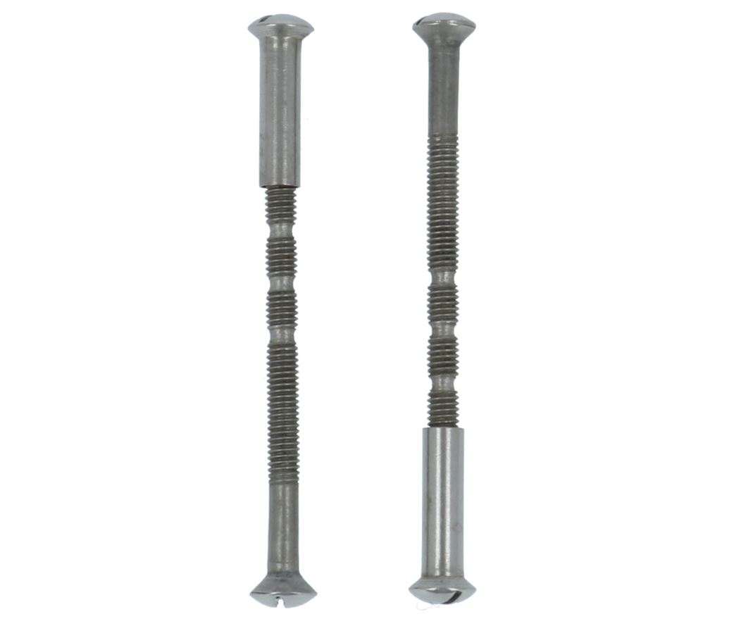 Patentbouten met huls M4x65 lenskop RVS gepolijst