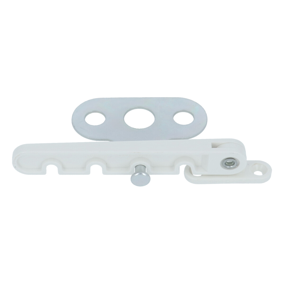 Raamuitzetter kunststof wit 105 mm met 4 standen