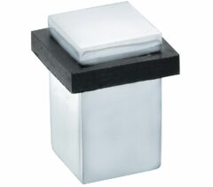 Deurstopper Vierkant glans chroom