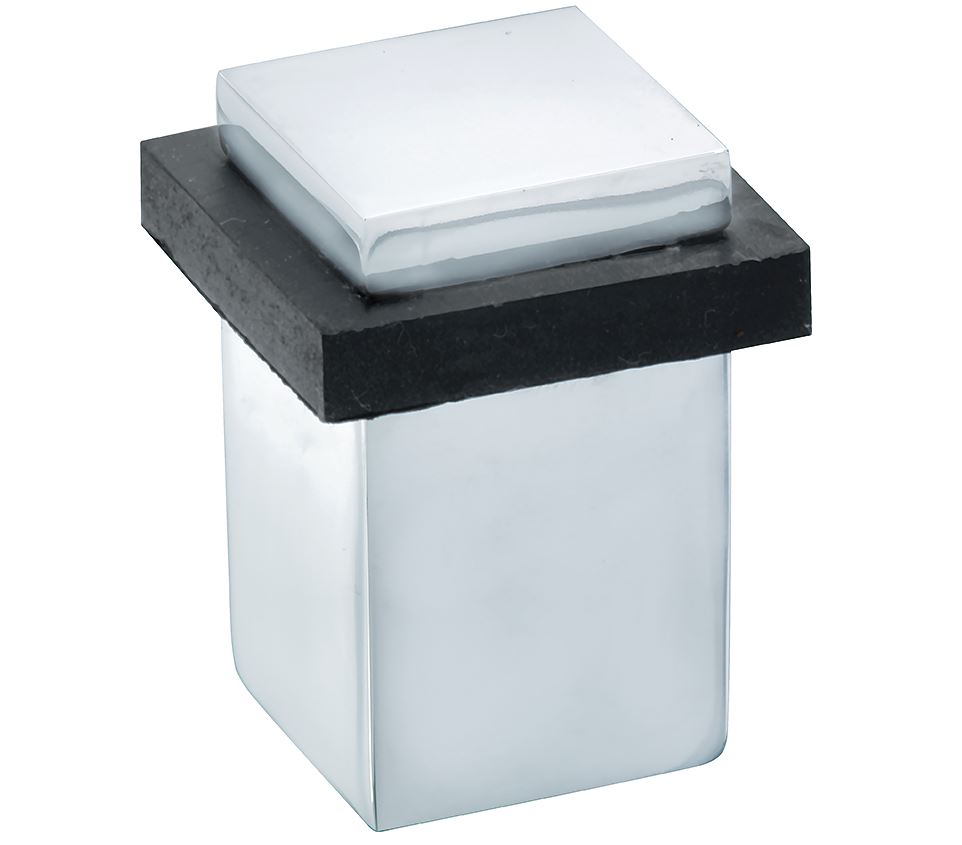 Deurstopper Vierkant glans chroom
