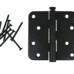 XBL Kogellagerscharnier 89x89x2.5 mm ronde hoek zwart