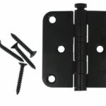 XBL Kogellagerscharnier 76x76x2.5 mm ronde hoek zwart