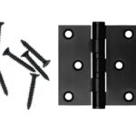 XBL Kogellagerscharnier 76x76x2.5 mm rechte hoek zwart