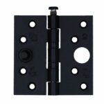 S2 veiligheids nylonlagerscharnier rechte hoeken 89x89 zwart SKG***