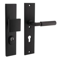 SKG3 PC72 knop/kruk op schild Bauhaus Rechts + kerntrekbeveiliging mat zwart