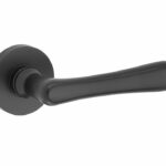 Deurkruk op geveerd rozet Linea/Vivo mat zwart