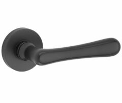 Deurkruk op geveerd rozet Linea/Vivo mat zwart