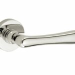 Deurkruk op geveerd rozet Linea/Vivo glans nikkel