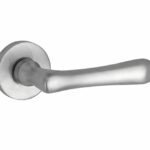 Deurkruk op geveerd rozet Linea/Vivo mat nikkel ongelakt