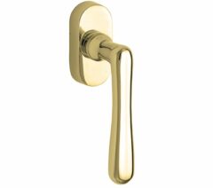 Draaikiepgarnituur Linea/Elegant messing ongelakt