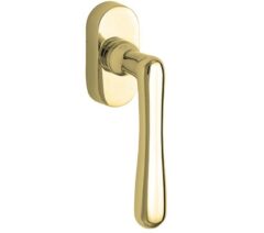 Draaikiepgarnituur Linea/Elegant messing gelakt