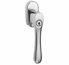 SKG2 Draaikiepgarnituur afsluitbaar Linea/ovaal glans nikkel