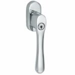 SKG2 Draaikiepgarnituur afsluitbaar Linea/ovaal glans chroom