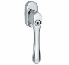 SKG2 Draaikiepgarnituur afsluitbaar Linea/ovaal glans chroom