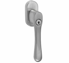 SKG2 Draaikiepgarnituur afsluitbaar Linea/ovaal mat chroom